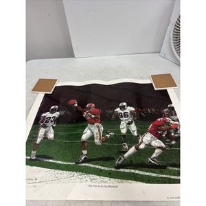1997 Alabama Crimson Tide Iron Bowl Win Over Auburn Tigers James Webster Print